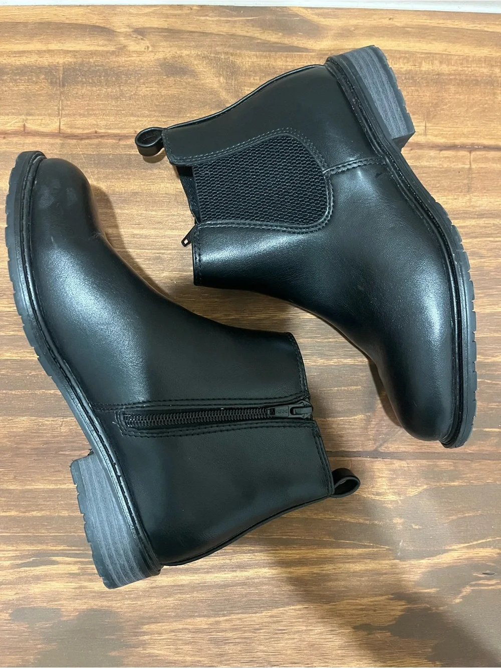 SONOMA women’s Black Side-Zip Ankle Boots Sz 6M